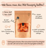 Caise liofilizate BRIX | Caise naturale, uscate 85 g | Premiul Great Taste pentru fructe uscate, uscate | Fără OMG, fără gluten, vegan, vitamine conservate Produse deshidratate Naty Shop