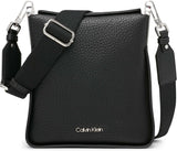 Calvin Klein , geanta de umăr Klein Fay North/South Genti Femei Naty Shop Culori negru / argintiu