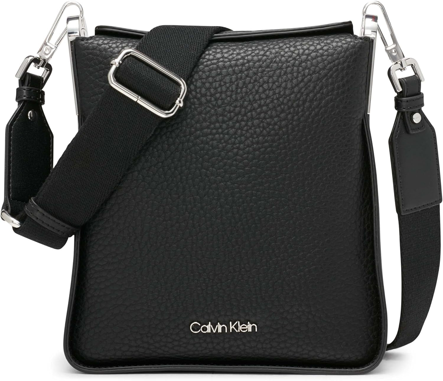 Calvin Klein , geanta de umăr Klein Fay North/South Genti Femei Naty Shop Culori negru / argintiu