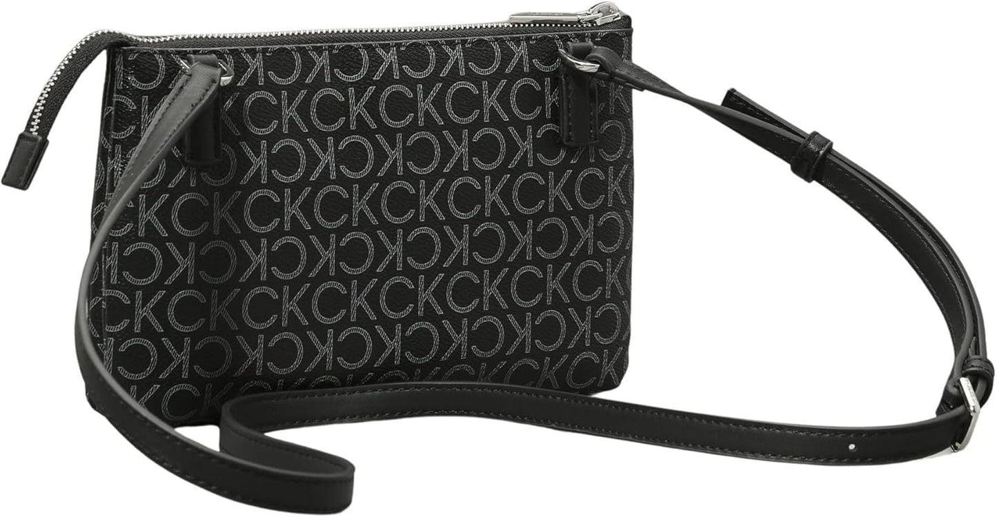 Calvin Klein geantă de umăr pentru femei Ck Must Klein, negru (Black Mono), mărime naturală Genti Femei Naty Shop