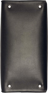 Calvin Klein Ladies Turn Lock Satchel - 2 în 1, piele vegană, 3 buzunare Becky Turnlock Geantă de umăr, negru/argintiu Genti Femei Naty Shop
