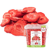 Căpșuni liofilizate, 200g fructe liofilizate în felii, neîndulcite, chipsuri cu căpșuni fructate, căpșuni uscate Produse deshidratate Naty Shop