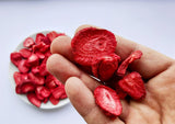 Căpșuni liofilizate | Fructe liofilizate Liofilizate | Fructe uscate fără zahăr Fructe uscate | Căpșuni uscate Liofilizate | Fructe liofilizate (90g) Produse deshidratate Naty Shop
