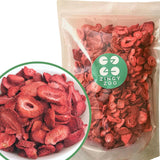Căpșuni liofilizate | Fructe liofilizate Liofilizate | Fructe uscate fără zahăr Fructe uscate | Căpșuni uscate Liofilizate | Fructe liofilizate (90g) Produse deshidratate Naty Shop 350G