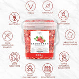 Căpșuni liofilizate în felii 300g fructe liofilizate fără adaos de zahăr și aditivi Germania Produse deshidratate Naty Shop