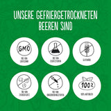 Căpșuni liofilizate Super Garden | Delicioase și 100% pure fructe liofilizate | Căpșuni uscate întregi pentru gustări sănătoase sau coacere | Căpșuni liofilizate 19g Produse deshidratate Naty Shop