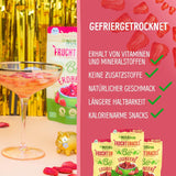 Căpșuni organice liofilizate: 70g căpșuni uscate pentru smoothie bowls, muesli, toppinguri pentru terci - fructe de pădure liofilizate fără zahăr adăugat - căpșuni liofilizate - fructe NutriPur Produse deshidratate Naty Shop