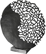 Casablanca design modern GILDE sculptura Osaka negru H: 44 cm W: 41 cm D: 10cm 43491 Statuete si sculpturi Naty Shop