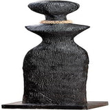 Casablanca sculptură decorativă mare - sculptură rotundă din lemn de aluminiu culoare: argintiu natural - decorare cameră de zi cadou aniversare înălțime 46 cm Statuete si sculpturi Naty Shop Negru Înălțime 86 cm