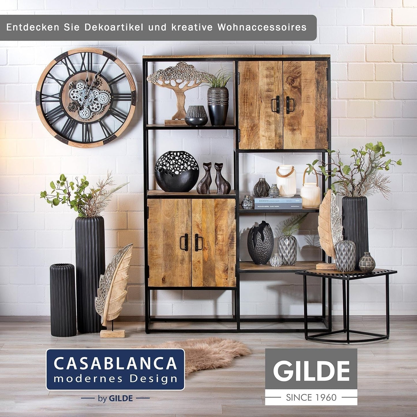 Casablanca Sculptură - Figurină decorativă Cuplu - Poliresină - Culoare: argint antic Înălțime 25 cm Statuete si sculpturi Naty Shop