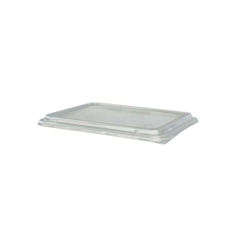 Caserola Termo 1 compartiment si Capac Transparent, Set 10 bucati Catering Nati Shop