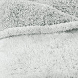 Aqua-Textil Fluffy cuddly pătură 150 X 200 Cm Gri Alb Melange Plush TV pătură Bedspread Sherpa Fleece Oeko-Tex Ottawa Paturi si Cuverturi Besuche den aqua-textil-Store