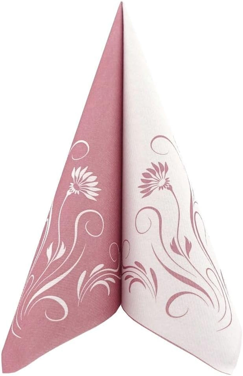 Șervețele Apartina Elegantia 40X40 Cm Fabric-Like Airlaid, șervețel de nuntă de înaltă calitate, șervețele de nuntă Fabric-Like șervețele de unică folosință pentru diferite ocazii (Dusky Pink)