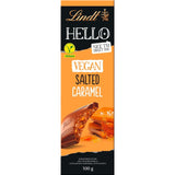Lindt Schokolade HELLO Tafel Vegan Salted Caramel | 100 G Tafel | Vegan Mit Kakao, Mandelmark, Karamellzucker Und Einem Hauch Von Salz | Schokoladengeschenk Naty Shop Volle Größe Vegan Salted Caramel