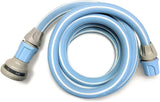 Furtun de grădină Magic Blue, extensibil, de 10 metri, rezistent la noduri și răsucire, cu sac și duză de pulverizare