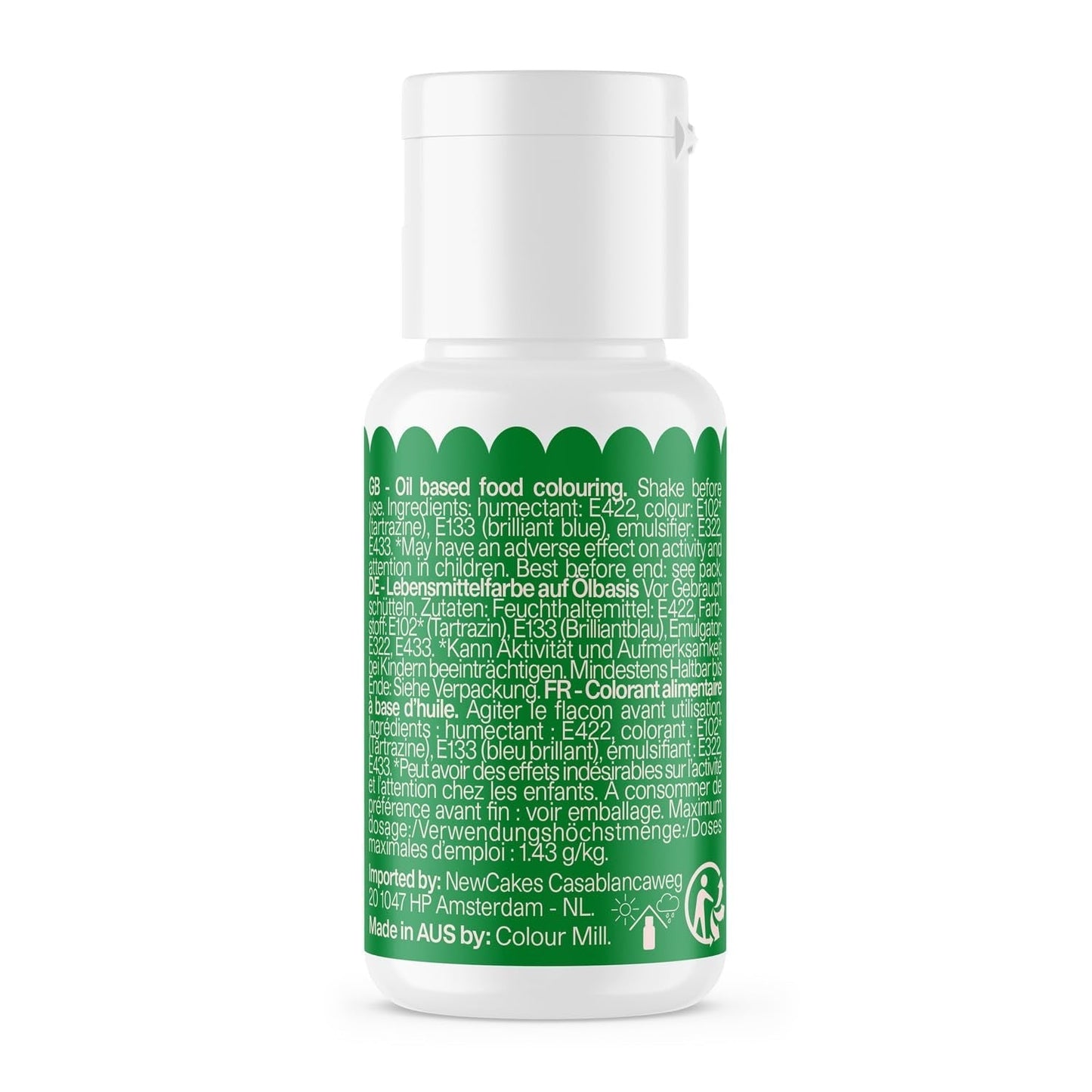 Colorant alimentar Colour Mill Oil Blend Forest Oil - Colorant alimentar pentru ciocolată, fondant, brioșe, prăjituri, copt, macaroane - Colorant alimentar pentru decorarea torturilor - 100 ml