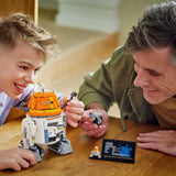 Figura LEGO Star Wars 75416 Ahsoka Astromech Droid Chopper (C1-10P) - jucărie cu cap mobil, brațe detașabile și roată centrală - cadou pentru fanii Ahsoka, băieți și fete de peste 10 ani Seturi de constructie Besuche den LEGO-Store