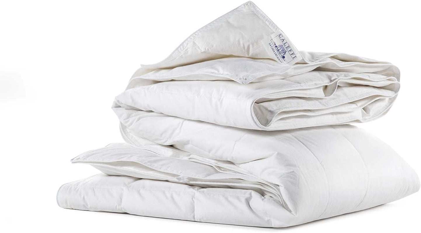 Caleffi 1003479 Plapumă cu patru anotimpuri din bumbac Ghiro pentru pat dublu, o mărime Plapumi si pilote Naty Shop