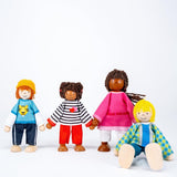 51463 - Păpuși flexibile Familie interculturală