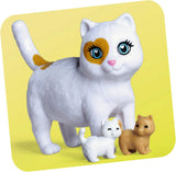 Simba Steffi Love Baby Cats, Spielpuppe im modischen Kleid mit schwangerer Katze und Zwei süßen Katzenbabys, Zubehör, 29cm, ab 3 Jahre