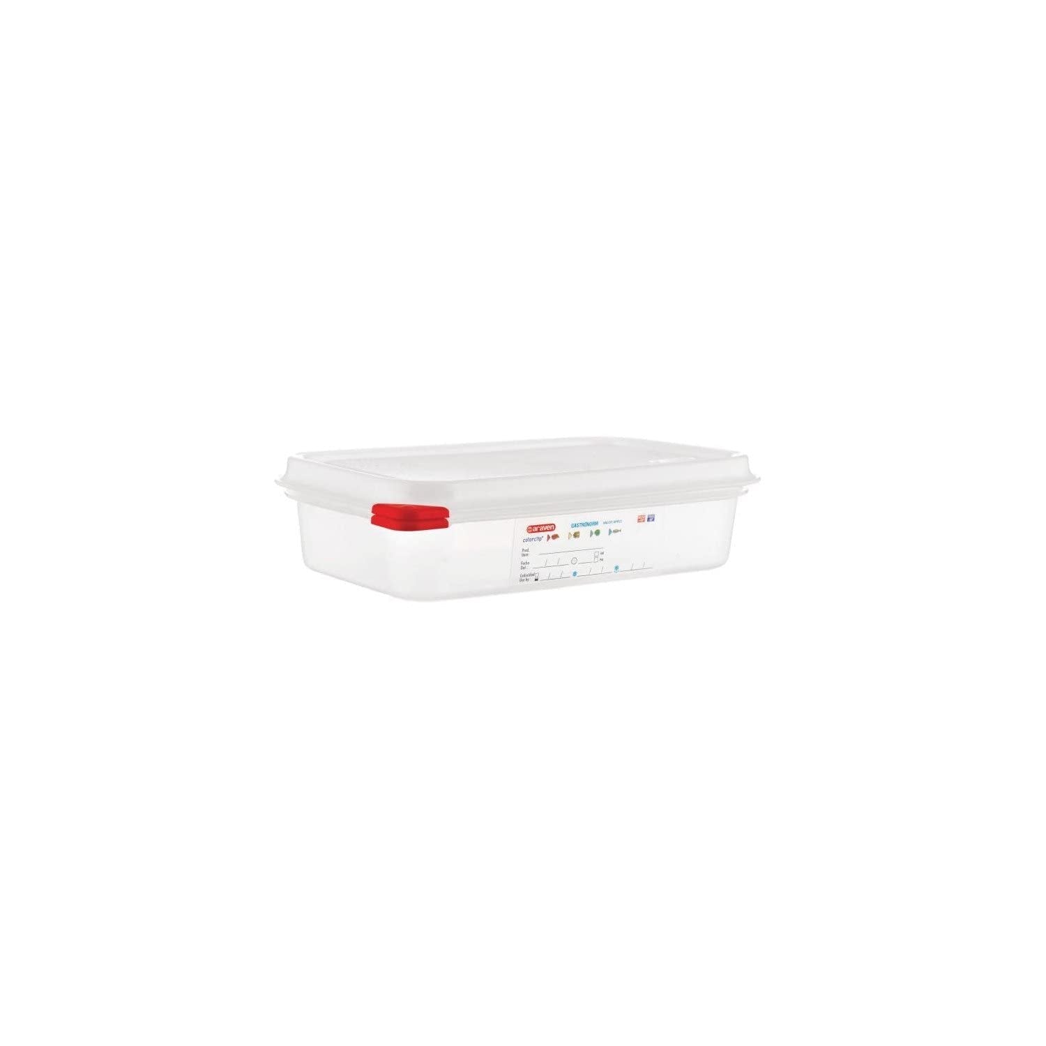 13351 PP Recipient alimentar GN cu capac, 1,8 l, 65 mm (4 bucăți) Cutii depozitare alimente Naty Shop 1.8Ltr