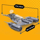 Star Wars Epic Hero Series N-1 Starfighter of the Mandalorian, Figuri de acțiune mari și accesorii captivante pentru manevre palpitante, cadou captivant Action figures Naty Shop
