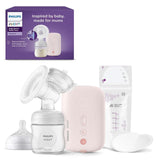Pompă de sân electronică individuală Philips Avent - cu tehnologie Natural Motion, pernă confortabilă din silicon Accesorii Hrana si Alaptare Bebe Naty Shop Scf395/31