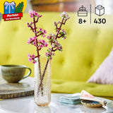 LEGO Botanicals Cherry Blossoms - Flori artificiale de construit - Decorațiuni de birou pentru copii - Buchet de flori de expus - Cadou pentru femei și bărbați de la 8 ani - Botany Collection 40725 Seturi de constructie Besuche den LEGO-Store