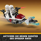 LEGO Star Wars 75372 Clone Trooper & Battle Droid Battle Pack, Incl. 4 minifigurine, 5 droizi și motocicletă speeder cu shooter - Jucărie de construcție pentru băieți și fete cu vârsta de peste 7 ani Seturi de constructie Besuche den LEGO-Store