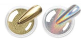 BISHENGYF Silver Chrome Nail Powder – Metal Holo Chromfarbener Nagelpuder, 1G Cromepulver Nägel Glitzer Glänzende Silver Nagelpulver Spiegeleffekt Pigment Nagelkunst, Diy-Design-Dekor Frauen Geschenk