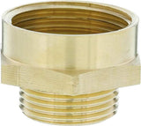 Niplu filetat din alamă Gardena: Conector din alamă pentru conectarea pe ambele părți, de exemplu la pompe, filet de țeavă 26,5 mm (G 3/4 inch) (7260-20)