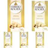 Baton Ferrero Rocher – Ciocolată albă cu alune – Cadou de Ziua Îndrăgostiților pentru el și ea – 1 baton de ciocolată x 90g
