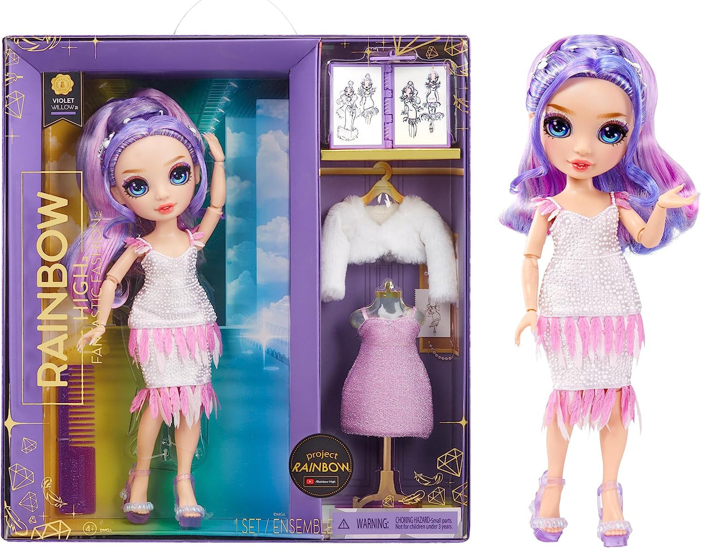 Rainbow High Fantastic Fashion Purple
