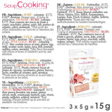 ScrapCooking, Set 3 coloranti alimentari, Auriu, Roz-Auriu si Ruby, nuante metalice, 3 x 5 grame Naty Shop