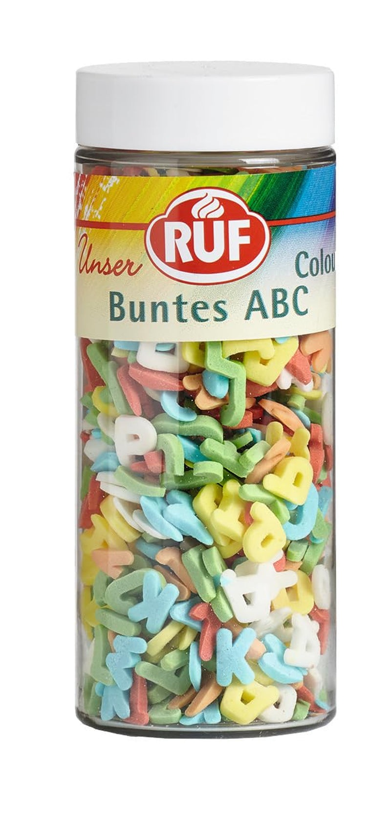 Decorațiuni de linte cu ciocolată RUF Love Chocolate, făcute din ciocolată fină cu lapte, cu un glazură de zahăr crocantă și colorată, 75 g per cutie