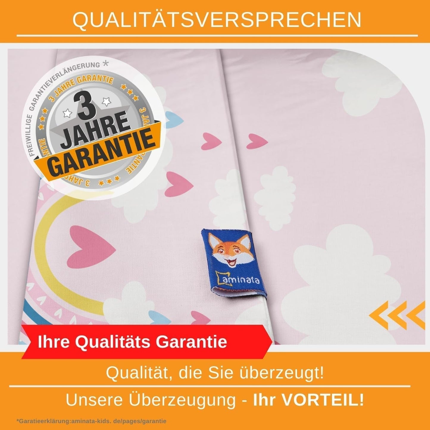 Aminata Kids lenjerie de pat pentru copii, curcubeu, reversibila Lenjerie de pat - copii Naty Shop