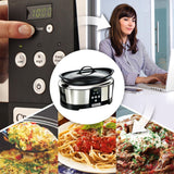 Crockpot, Slow cooker electronic, 5.7 L (5-6 persoane) Slow Cooker Naty Shop