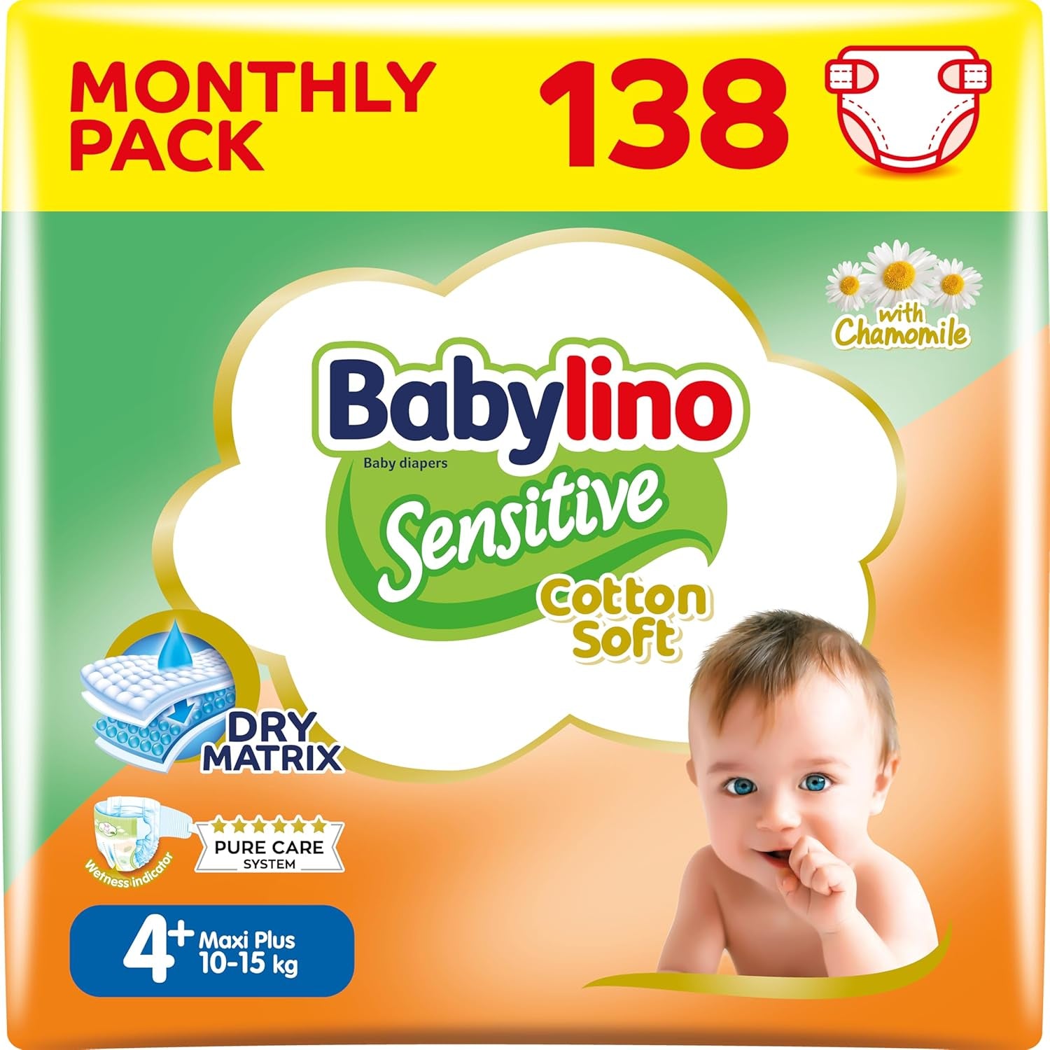 Scutece pentru bebeluși Sensitive mărimea 4, Maxi (8-13 kg), 20 bucăți