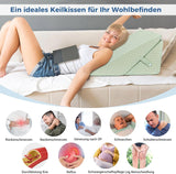 INFANZIA Pernă cu pană reglabilă, pernă de citit din spumă de înaltă densitate pentru pat și canapea, pernă ergonomică pentru cap cu pană de pat pentru apnee de reflux în somn, pernă pentru picioare/pernă pentru spate pentru joacă și citit (verde)