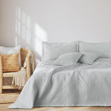 Ameliahome Cuvertură de pat 170X210 Cm Cuvertură de pat cu două fețe Ultrasonic Quilting Poliester Ophelia Dark Green Paturi si Cuverturi Besuche den AmeliaHome-Store Ophelia Argint 170X210 Cm