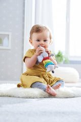 HABA 304771 - Zornăitor figurină teckel, jucărie pentru copii din țesătură cu motor zornăitor, jucărie de la 6 luni Jucarii Bebe Naty Shop