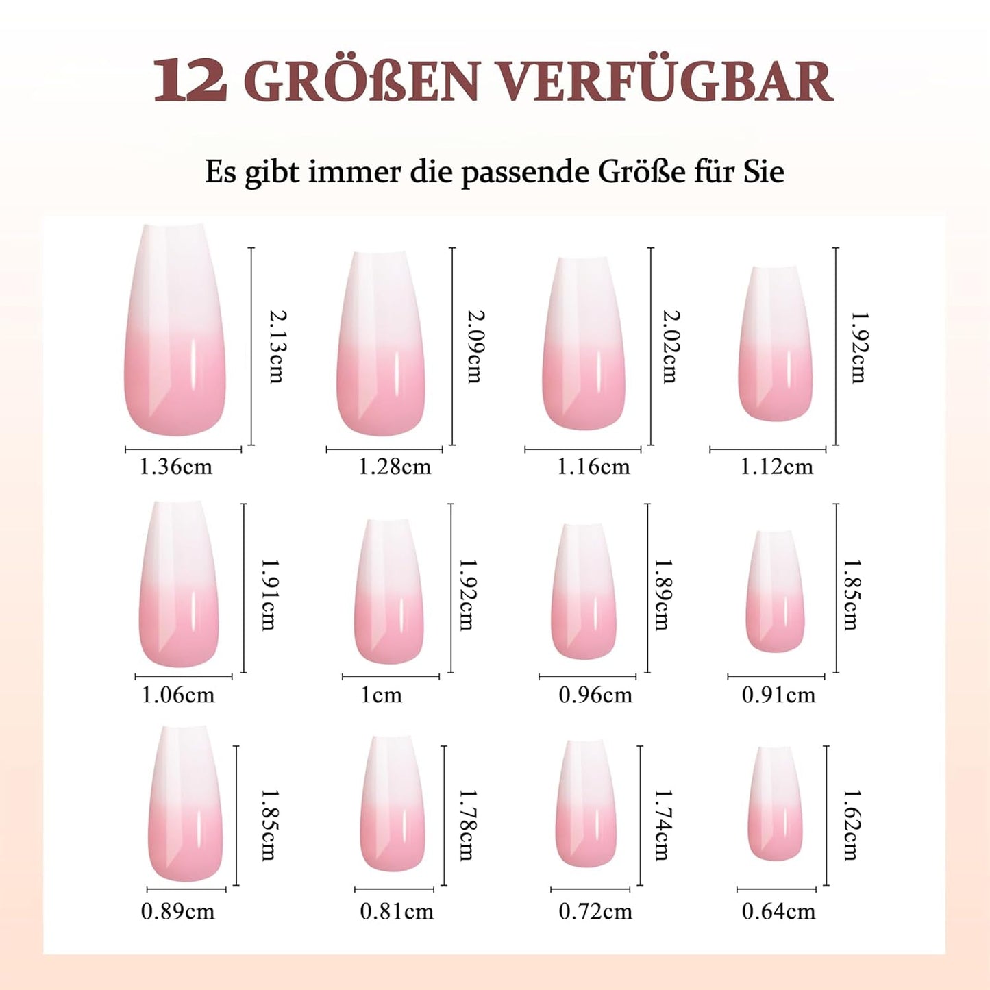Set unghii false balerină - 240 bucăți unghii false roz liliac delicat, unghii false cu acoperire completă pentru lipire, set vârfuri unghii false pentru manichiură și artă unghii pentru femei și fete (roz lavandă)