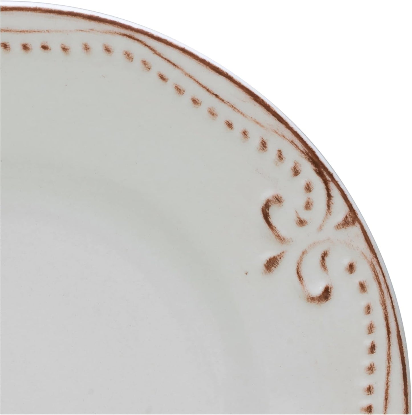 CreaTable, 23601, seria Romantic Vintage, set de veselă cu 16 piese pentru 4 persoane, serviciu combinat din gresie, potrivit pentru mașina de spălat vase și cuptorul cu microunde, producție de calitate
