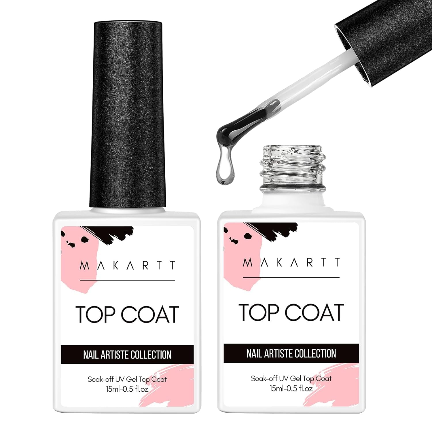 Oja gel Makartt Blooming - 15 ml Gel Blooming pentru întinderea ojei cu culoarea marmoră, vopsea gel, modele de unghii pentru manichiură DIY, flori, animale, acuarelă, kit magic pentru manichiură