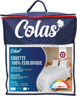 COLAS NORMAND - Plapumă ecologică - caldă - 240 X 220 Cm - plic și umplutură din sticle reciclate - moale, mătăsoasă și confortabilă - fabricație atentă Plapumi si pilote Naty Shop 220X240 Cm Cald