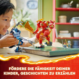 LEGO NINJAGO Kai's Fire Mech, jucărie figurină de acțiune pentru copii cu figurină mech roșie pentru personalizare, set ninja cu 4 figurine, inclusiv Kai și Zane, cadou pentru băieți și fete de 7 ani 71808 Seturi de constructie Besuche den LEGO-Store