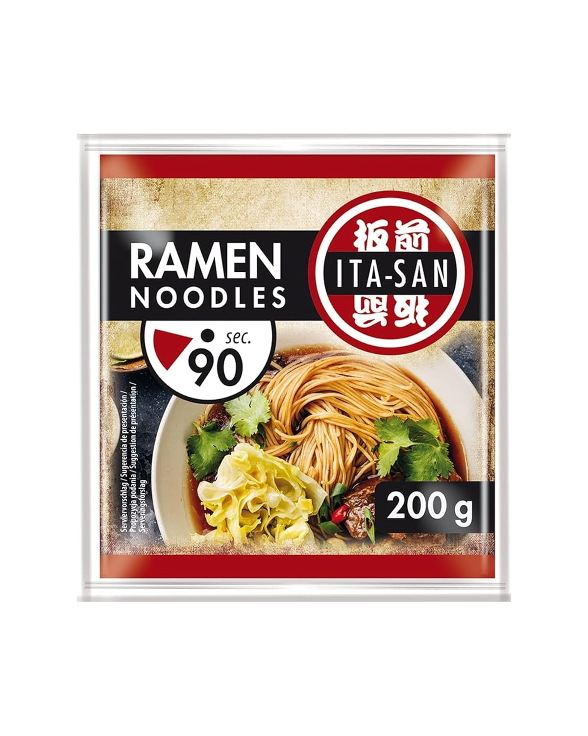 Tăiței Ramen ITA-SAN, preparare rapidă și ușoară, 30 x 200 g