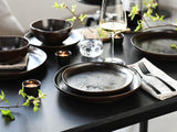 CreaTable, 21249, seria Natura Organic RUSTY, set de veselă cu 12 piese pentru 4 persoane, set de farfurii din gresie, potrivit pentru mașina de spălat vase și cuptorul cu microunde, fabricat în Europa