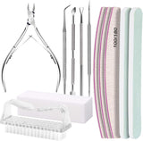 FANDAMEI Maniküre Set, Buffer Für Nägel, Nagelfeile 100/180, Nagelfeilen Für Gelnägel, Nagelhautschieber, Buffer Für Gelnägel, Feilen Für Gelnägel, Nagelzange, Nagelfeilen Set, Maniküre & Pediküre Set