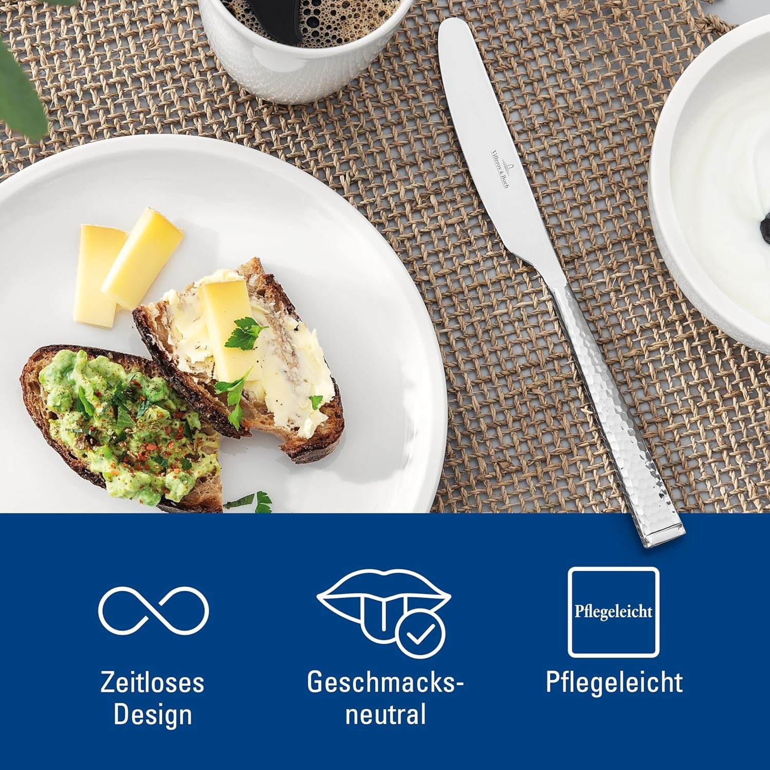Set de tacâmuri Villeroy & Boch Blacksmith pentru până la 6 persoane, 24 de piese, oțel inoxidabil